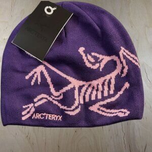 Arc'teryx Purple Beanie with Pink Design